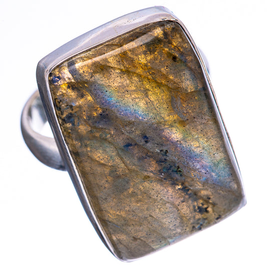 Labradorite Ring Size 7 (925 Sterling Silver) R3802