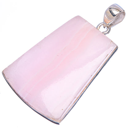 Pink Opal Pendant 1 3/4" (925 Sterling Silver) P43135