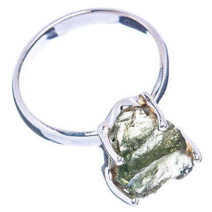 Rare Moldavite Ring Size 7 (.925 Sterling Silver)
