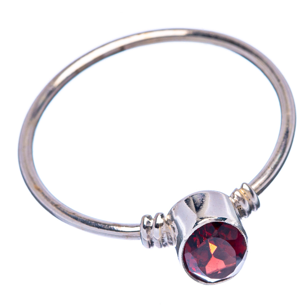 Garnet Dainty Ring Size 9.25 (925 Sterling Silver) R145779