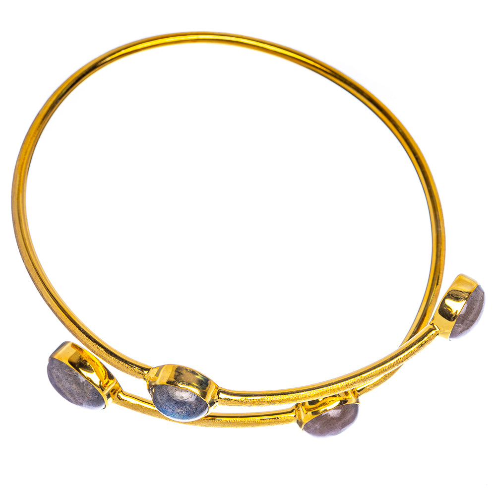 Labradorite Cuff Bracelet 7 To 8" (925 Sterling Silver) BR90332