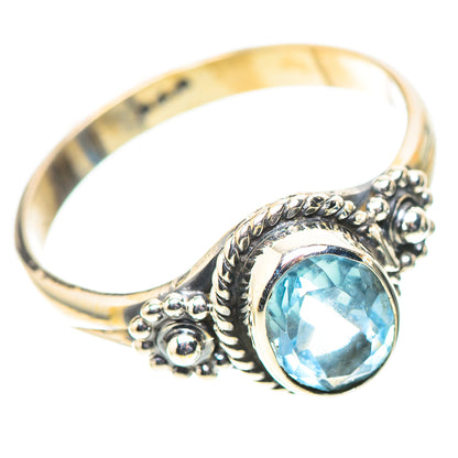 Blue Topaz Dainty Ring Size 6 (925 Sterling Silver) RING138194