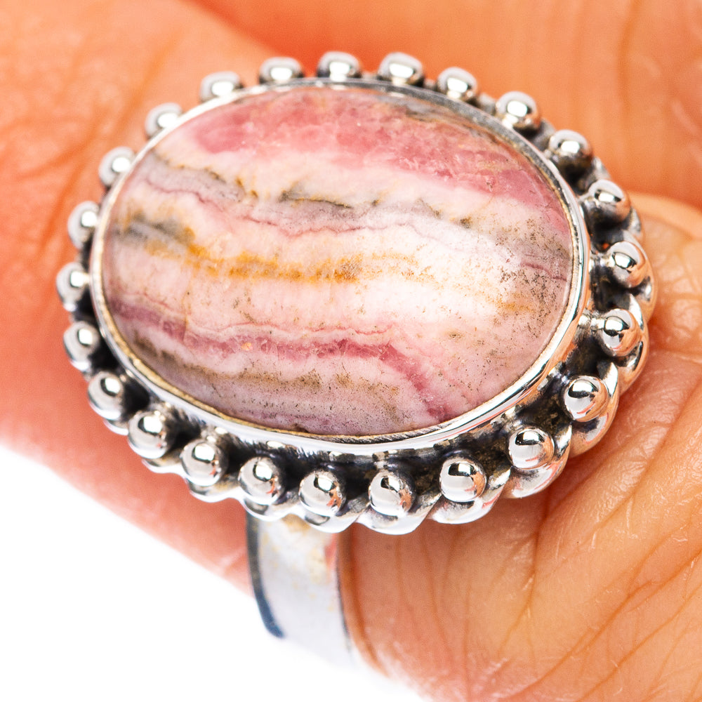 Rhodochrosite Ring Size 6.25 (925 Sterling Silver) R1921