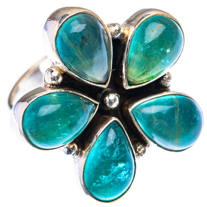 Large Blue Fluorite Ring Size 6.5 (925 Sterling Silver) RING140073