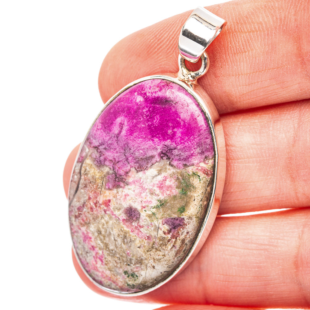 Cobalto Calcite Pendant 1 7/8" (.925 Sterling Silver)