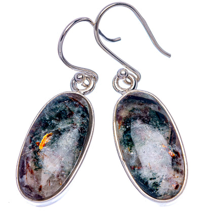 Astrophyllite Earrings 1 1/2" (925 Sterling Silver) E433372