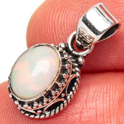 Rare  Ethiopian Opal Pendants 7/8" (925 Sterling Silver) P42353
