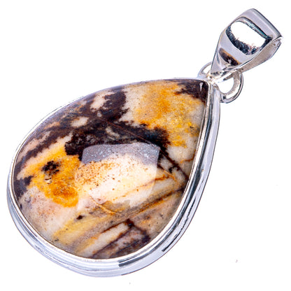 Coconut Jasper Pendant 1 1/2" (925 Sterling Silver) P40900