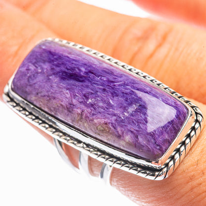 Charoite Ring Size 6.75 (925 Sterling Silver) R142041