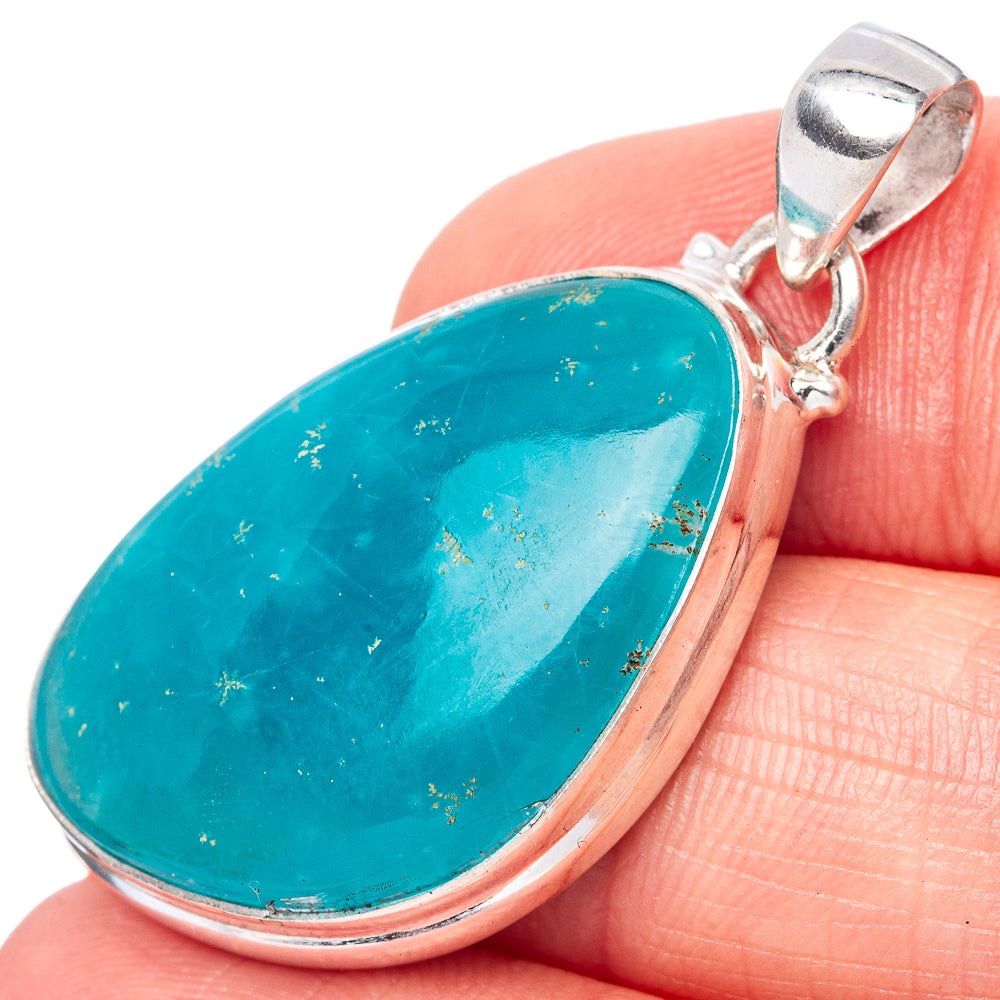 Rare Smithsonite 925 Sterling Silver Pendant 1 1/2" (925 Sterling Silver) P42601
