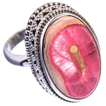 Rhodochrosite Stalactite Ring Size 9 (925 Sterling Silver) R142130