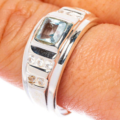 Blue Topaz Ring Size 9.75 (925 Sterling Silver) R1520