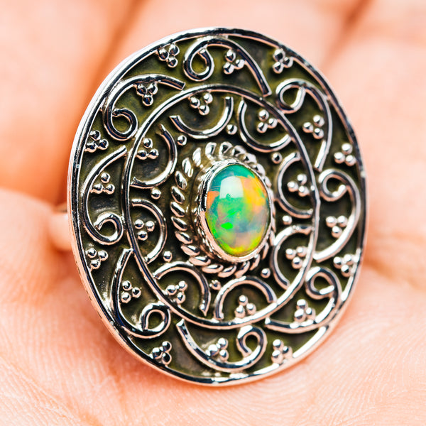 Ethiopian Opal Ring Size 8.25 (.925 Sterling Silver)