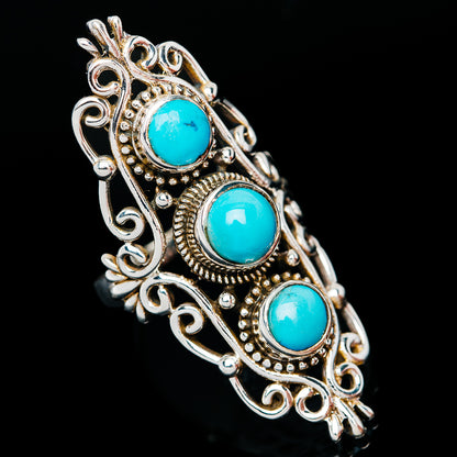Premium Sleeping Beauty Turquoise Ring Size 7.75 (.925 Sterling Silver)