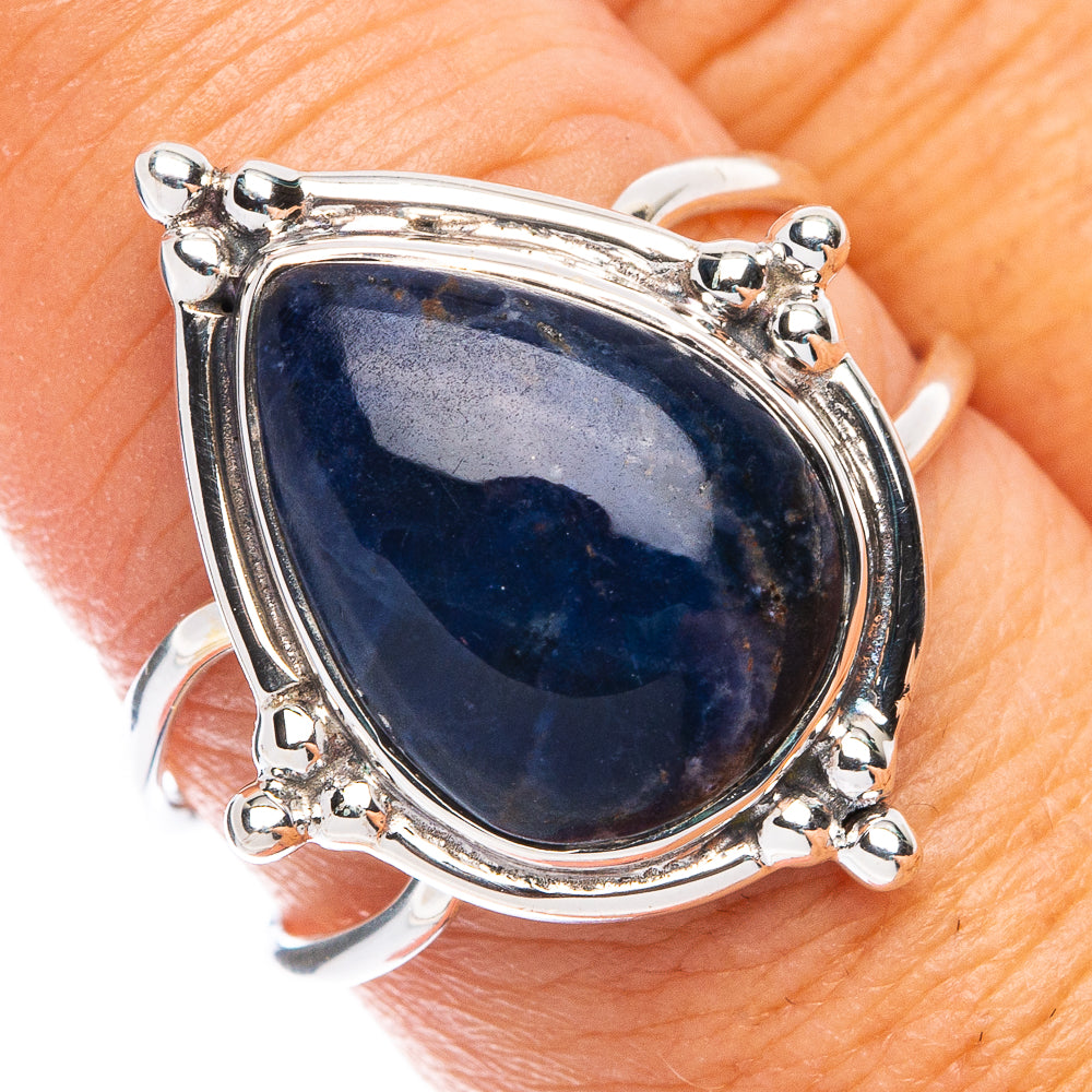 Premium  Sodalite Ring Size 9 (925 Sterling Silver) RING7694
