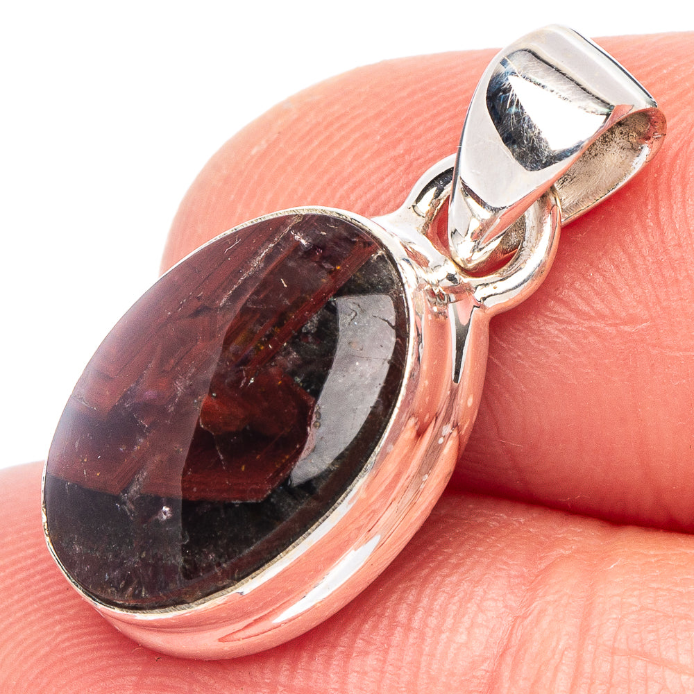 Botswana Agate Pendant 7/8" (925 Sterling Silver) P44194
