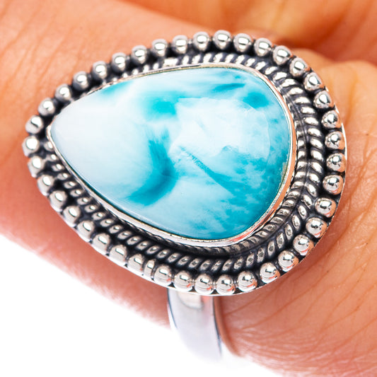 Larimar Ring Size 8 (925 Sterling Silver) R144922