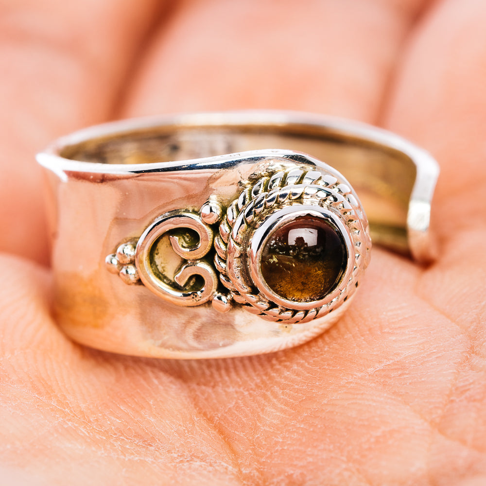 Watermelon Tourmaline Ring Size 7 Adjustable (.925 Sterling Silver)