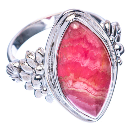 Premium Rhodochrosite 925 Sterling Silver Ring Size 7 (925 Sterling Silver) R2690