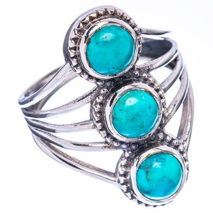 Rare Arizona Turquoise Ring Size 8 (925 Sterling Silver) R2962
