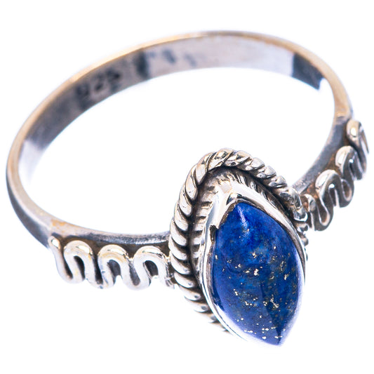 Lapis Lazuli Ring Size 6.5 (925 Sterling Silver) R5675