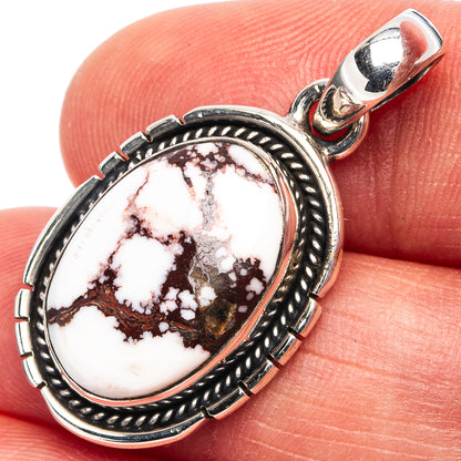 Wild Horse Jasper Pendant 1 3/8" (.925 Sterling Silver)