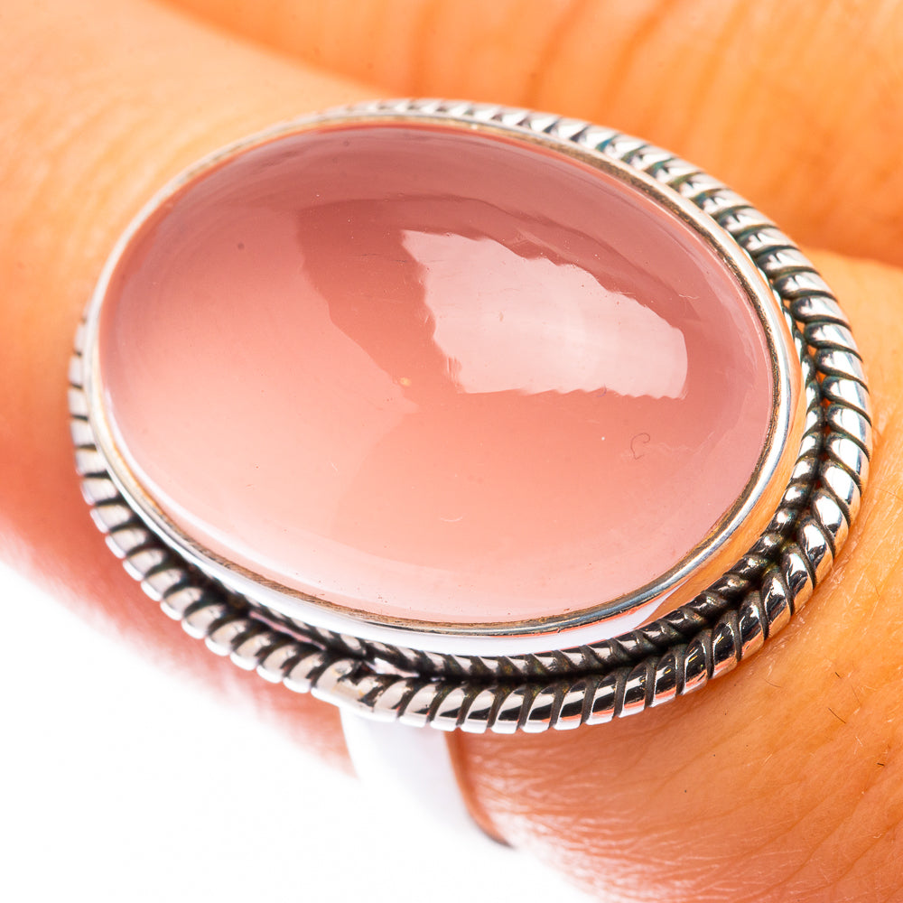 Rose Quartz Ring Size 6.5 (925 Sterling Silver) R141116