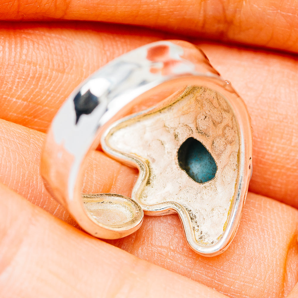 Larimar Ring Size 6 Adjustable (.925 Sterling Silver)
