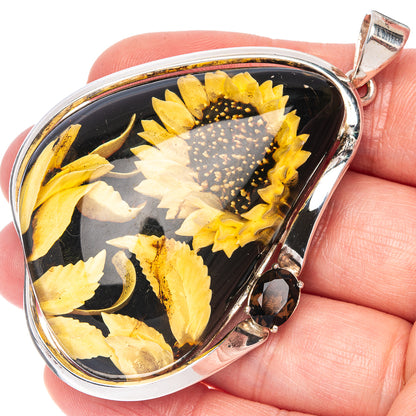 Ana Silver Co Baltic Amber Cameo Pendant 2 5/8" (925 Sterlnig Silver)