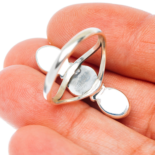 Spiderweb Turquoise Ring Size 9.5 (.925 Sterling Silver)