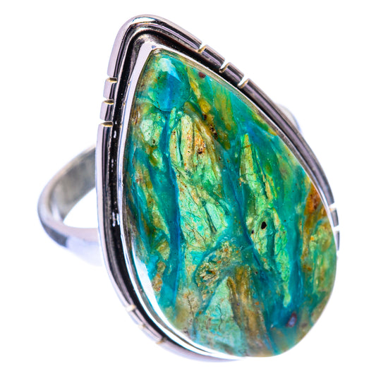 Large Peruvian Opal Ring Size 8 (925 Sterling Silver) R140781