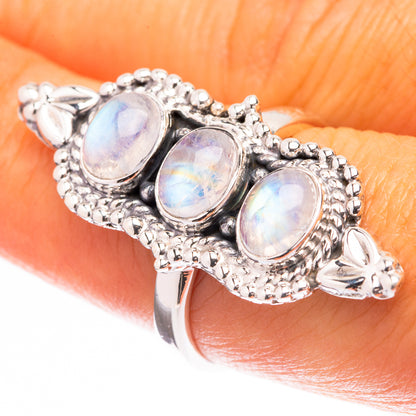 Premium Rainbow Moonstone Ring Size 8 (925 Sterling Silver) R141915