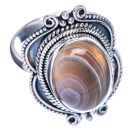 Botswana Agate Ring Size 9 (925 Sterling Silver) R144478
