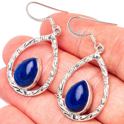 Asc Premium Lapis Lazuli Earrings 1 3/4" (925 Sterling Silver) E1328