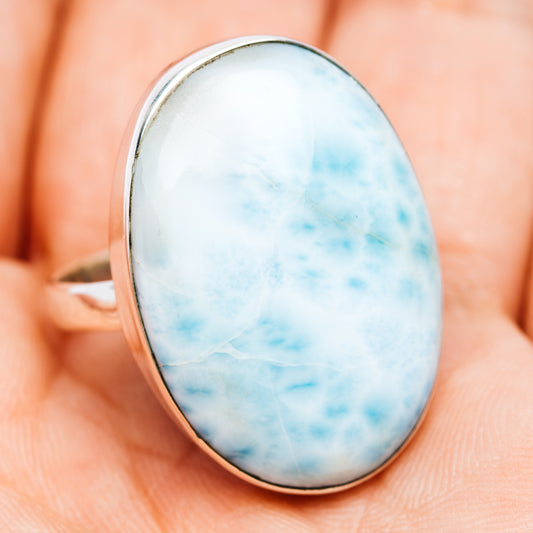 Larimar Ring Size 9.25 (.925 Sterling Silver)