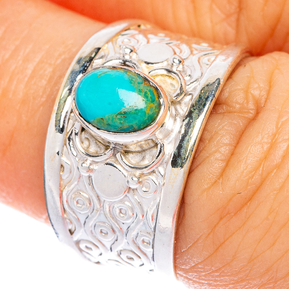 Kingman Turquoise Ring Size 6.25 (925 Sterling Silver) R1176