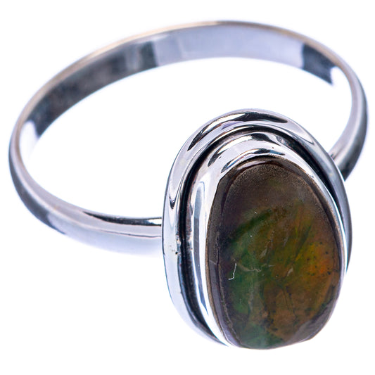 Ammolite Ring Size 10.5 (925 Sterling Silver) R144959