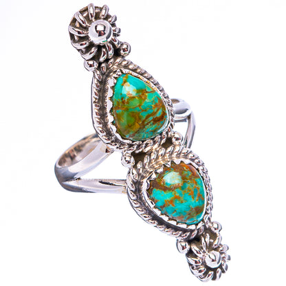 Rare Sonoran Gold Turquoise Ring Size 6.5 (.925 Sterling Silver)