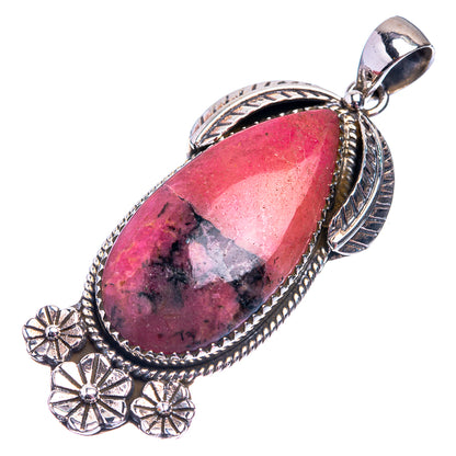 Rhodonite Pendant 2 1/8" (925 Sterling Silver) P38817