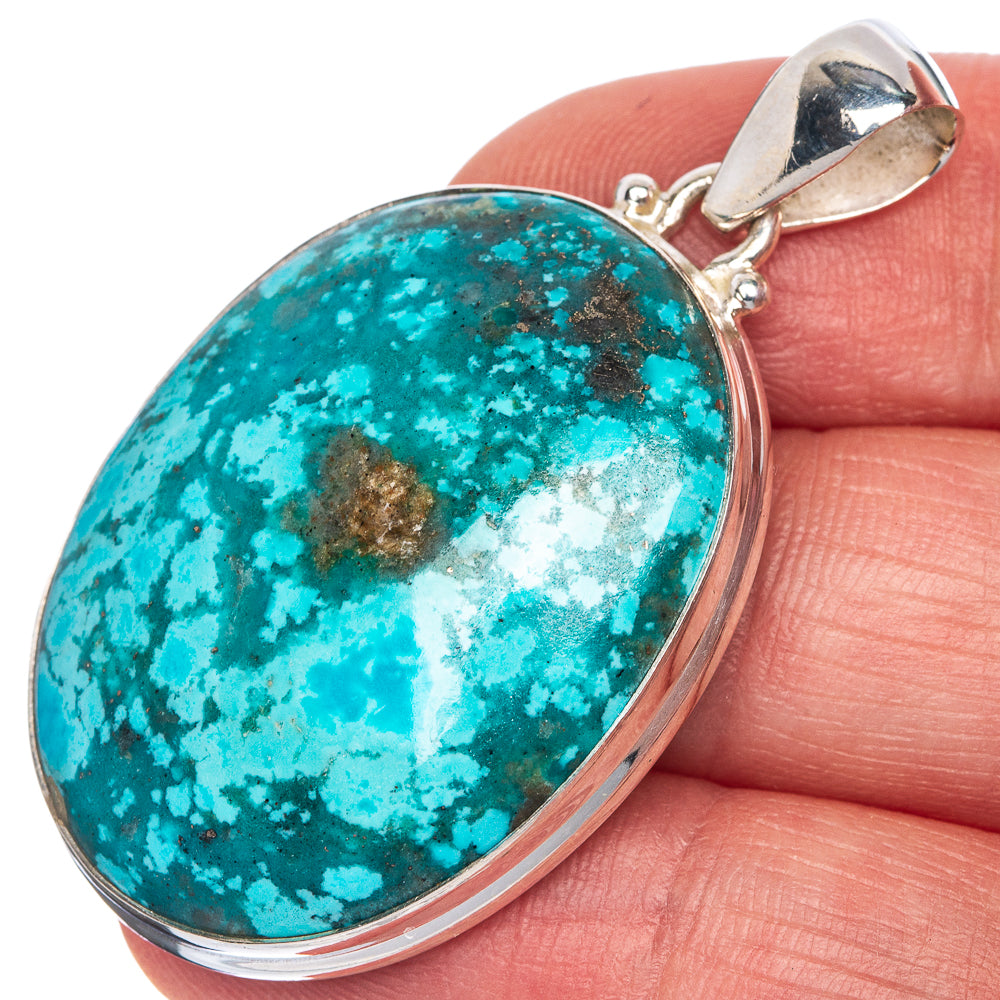 Shattuckite Pendant 1 3/4" (925 Sterling Silver) P40755