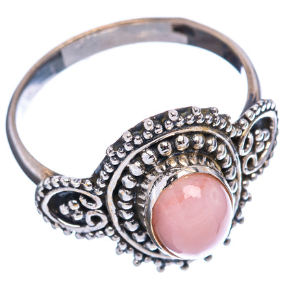 Pink Opal Ring Size 7.5 (.925 Sterling Silver)