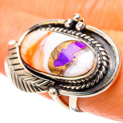 Spiny Oyster Turquoise 925 Sterling Silver Ring Size 7.25 (925 Sterling Silver) RING139353