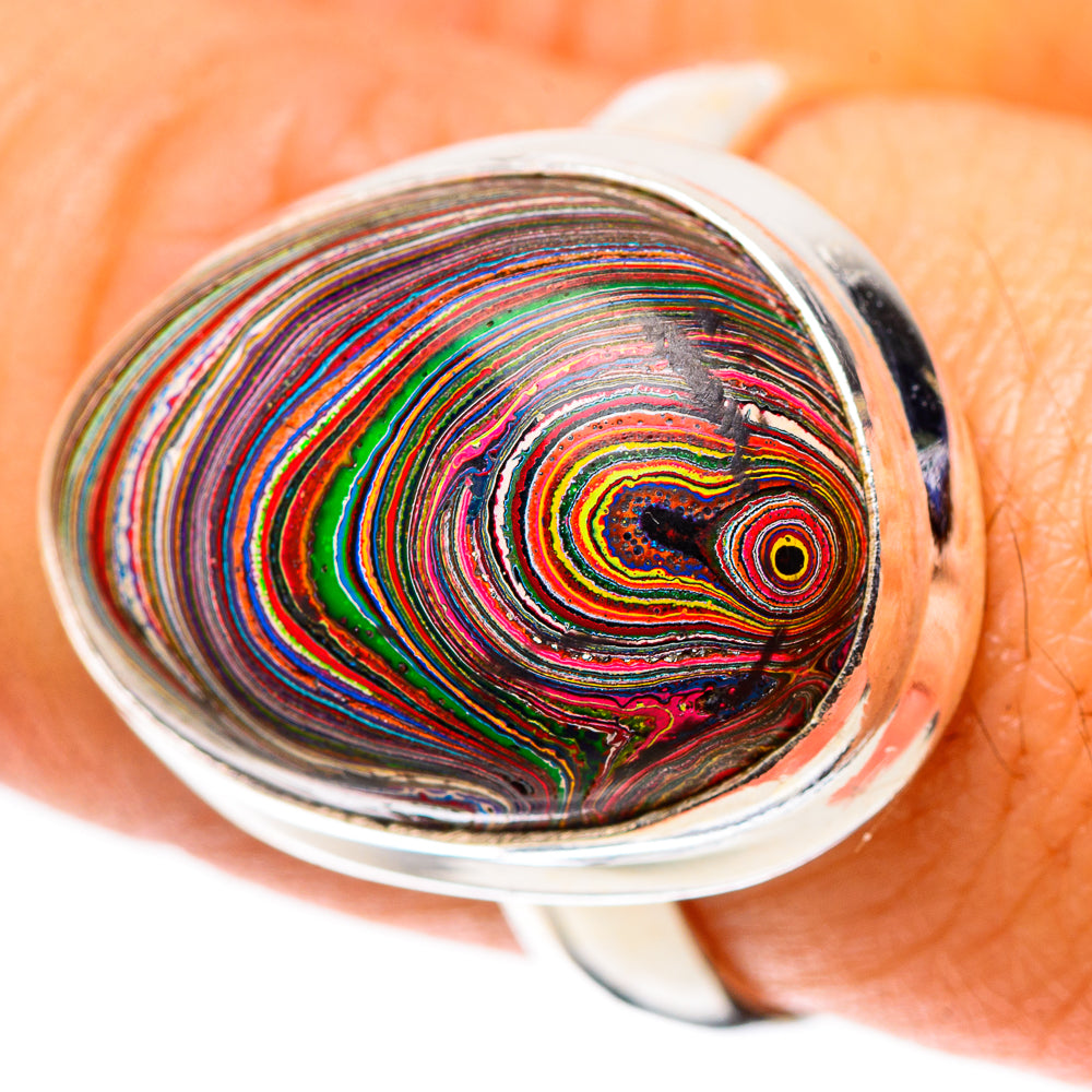 Fordite Ring Size 8.5 (925 Sterling Silver) RING138700