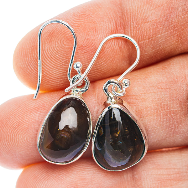 Premium Mexican Fire Agate Earrings 1 1/4" (.925 Sterling Silver)