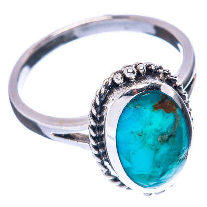 Rare Arizona Turquoise Ring Size 5.75 (925 Sterling Silver) R3044