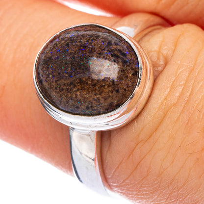 Rare Andamooka Opal Ring Size 7 (925 Sterling Silver) R145609