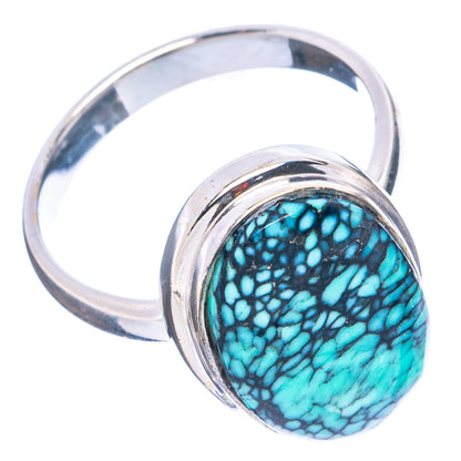 Rare Black Bridge Variscite Ring Size 8.75 (.925 Sterling Silver)