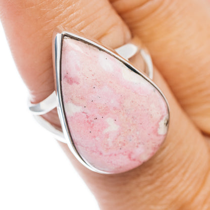 Premium Rhodonite Ring Size 8.5 (.925 Sterling Silver)