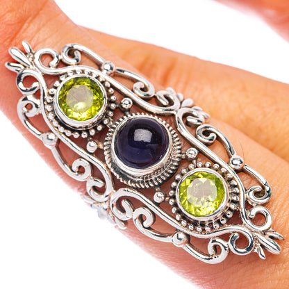 Large Tanzanite, Peridot Ring Size 8.75 (925 Sterling Silver) R144947