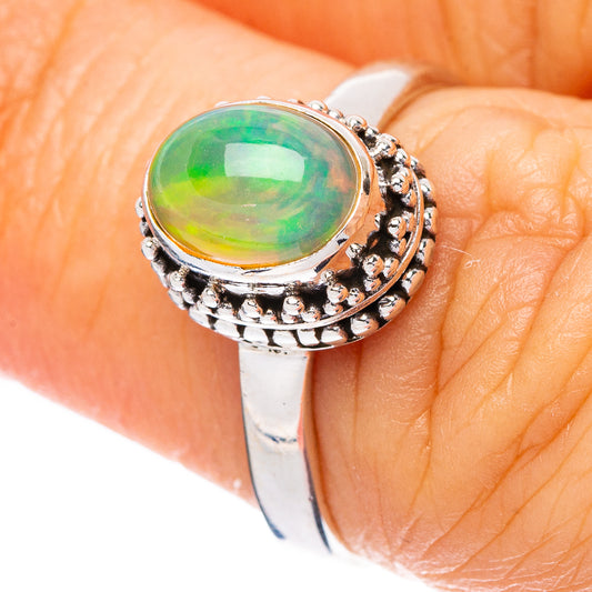 Rare Ethiopian Opal Ring Size 6 (925 Sterling Silver) R4400